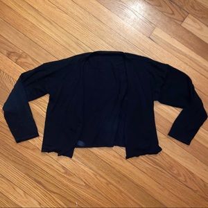 Cropped Black Cardigan